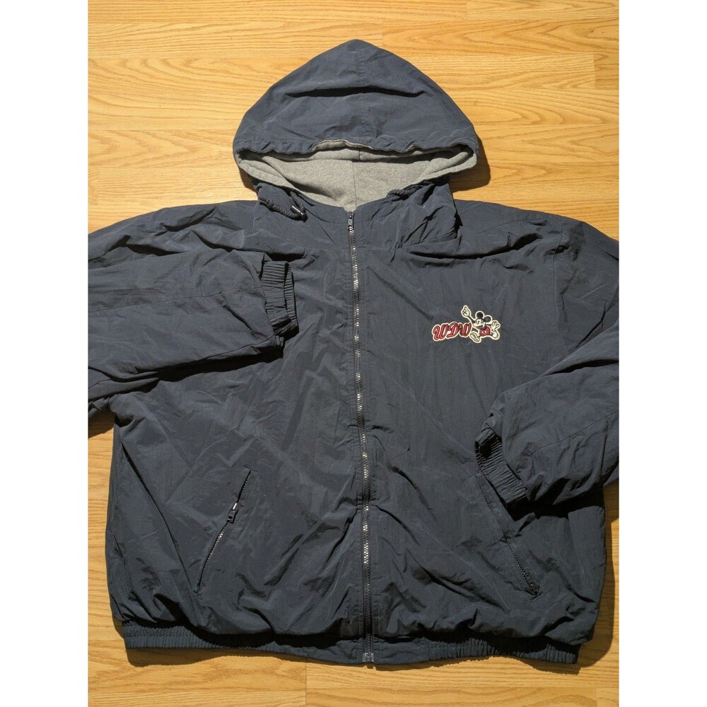 Walt Disney World 71 Mickey Mouse Hooded Windbreaker‎ Jacket Men's 2XL